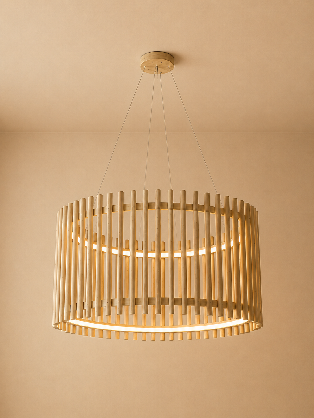 image Llum sostre pals castanyer bullit + LED